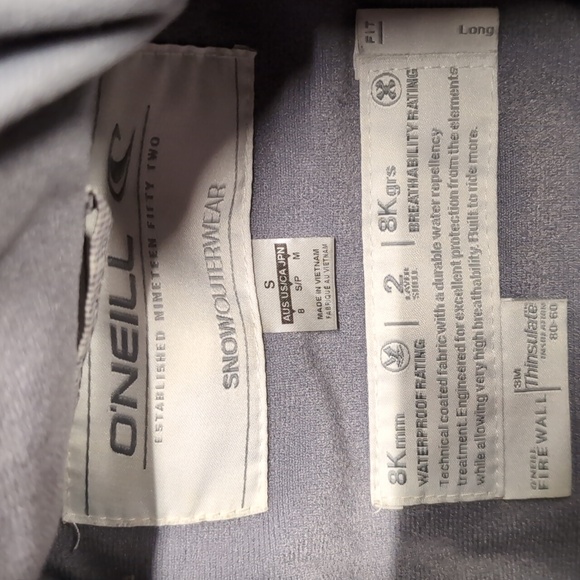 Oneil Waterproof Snow Jacket w/ 8Kmm Waterproof Rating - Picture 9 of 9